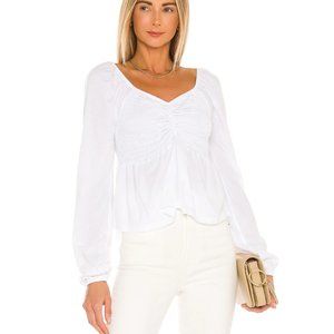 Revolve - Bobi White Light Weight Jersey Top